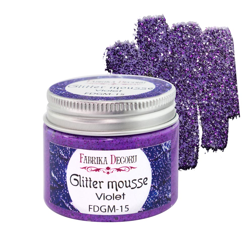 Glitzermousse, Farbe Violett - Fabrika Decoru