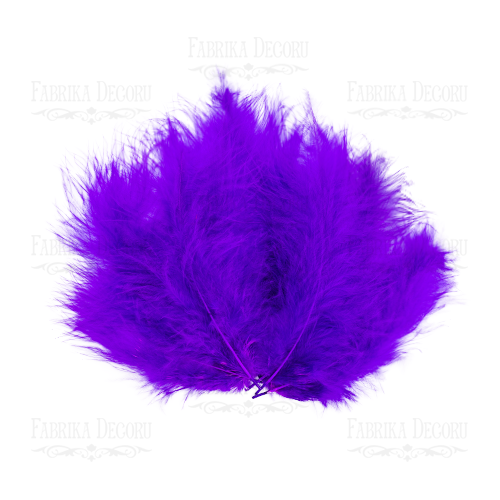 набор перьев мини "фиолетовые"