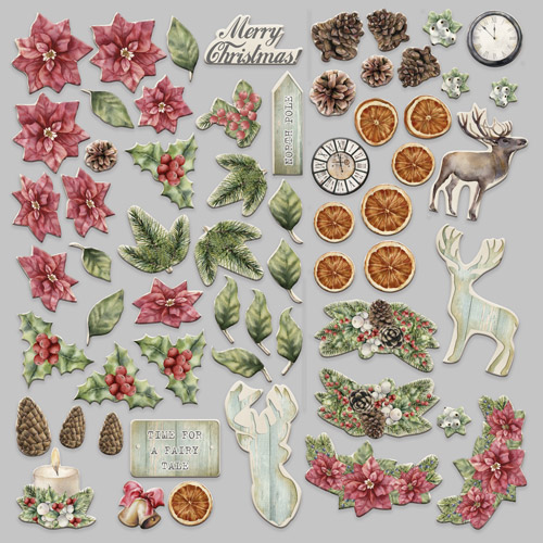 Set of die cuts  Winter wonders, 61 pcs - foto 1