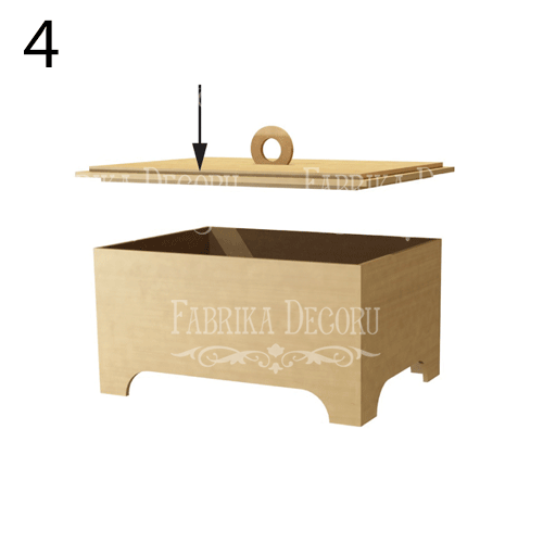 Box for accessories and jewelry, 150х110х110mm, DIY kit #040 - foto 4