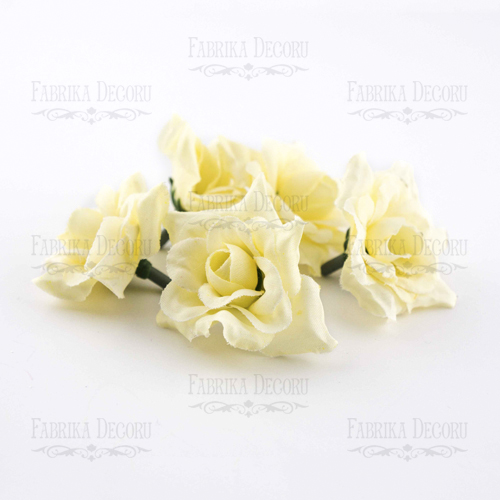 Rose flowers, color Cream, 1pcs