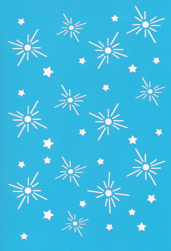 Stencil for crafts 15x20cm "Snowflakes 2" #067