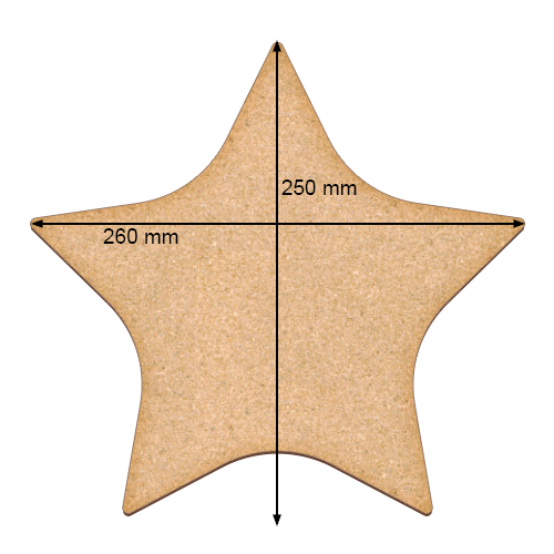 Art board Star, 26cm х 25cm - foto 0