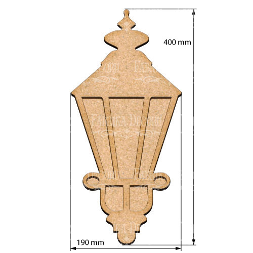  Art board Street light 19х40 cm - foto 0