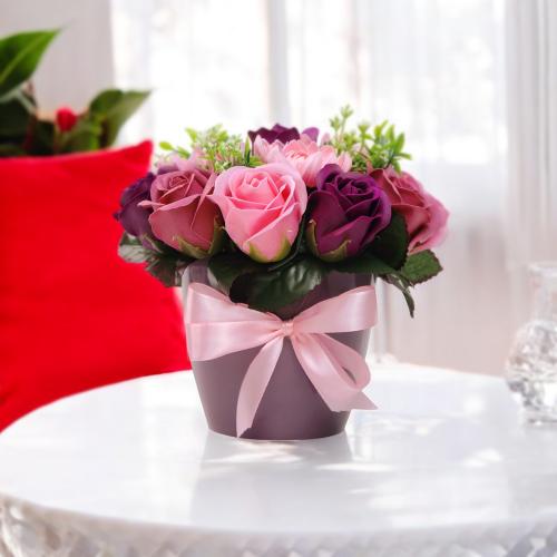 Blumenarrangement  „Enigmae“, 250 x 250 x 260 mm - foto 1  - Fabrika Decoru