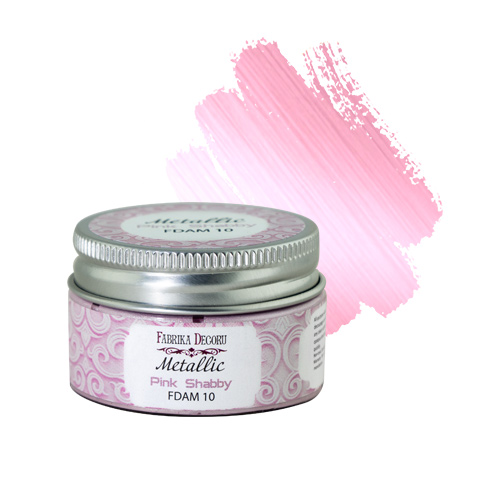 Metallic-Lack Pink Shabby 30 ml - Fabrika Decoru