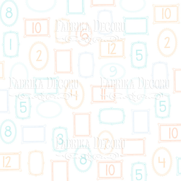 Blatt doppelseitiges Papier für Scrapbooking Baby&Mama #29-04 12"x12" - foto 0  - Fabrika Decoru