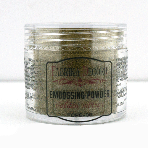 Embossing-Pulver Goldener Spiegel 20 ml - Fabrika Decoru