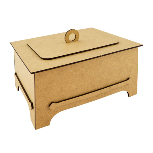 Box for accessories and jewelry, 213х160х140 mm, DIY kit #372