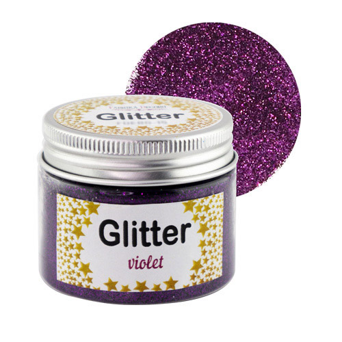 Glitter, Farbe Violett, 50 ml - Fabrika Decoru