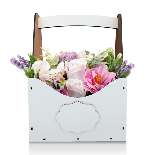 Gift basket for flowers, fruit and presents, 217х126х300 mm, DIY kit #398 - foto 0