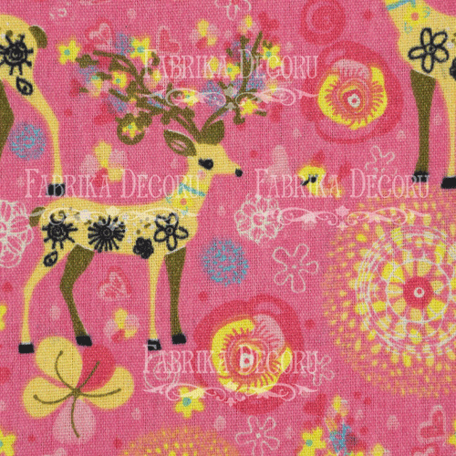 Fabric cut piece 35X75 The Pink Tale