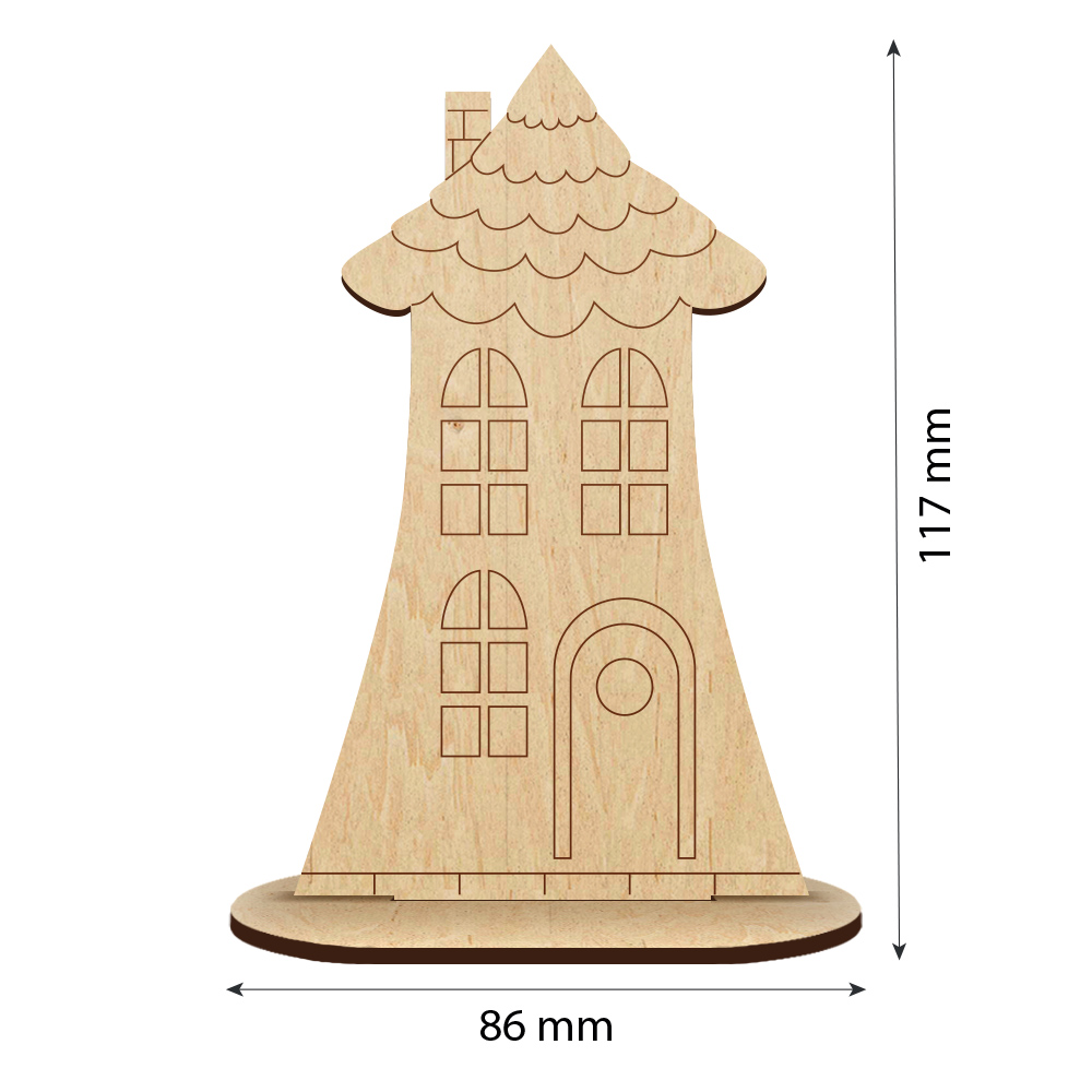 Holzrohling zum Dekorieren #552 - foto 0  - Fabrika Decoru