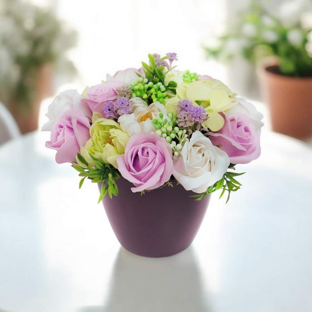 Blumenarrangement  „Mädchenhafte Träume“, 250 x 250 x 260 mm - foto 4  - Fabrika Decoru