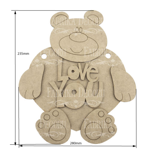Blank for decoration "Love you-1" #129 - foto 0