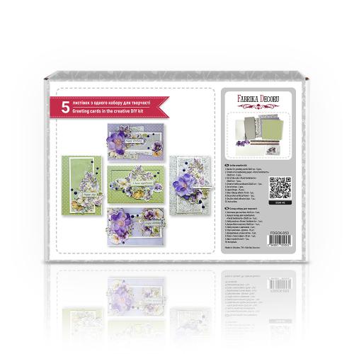 Kit for creating 5 cards “Floral Sentiments” 10 x 15cm - foto 0