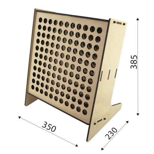 Большой настольный органайзер для маркеров, на 121 ячейку, 350mm x 230mm х 385mm, DIY набор #380 - Фото 1