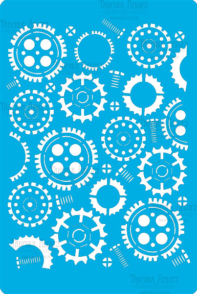 Stencil for crafts 15x20cm "Steampunk 2" #254