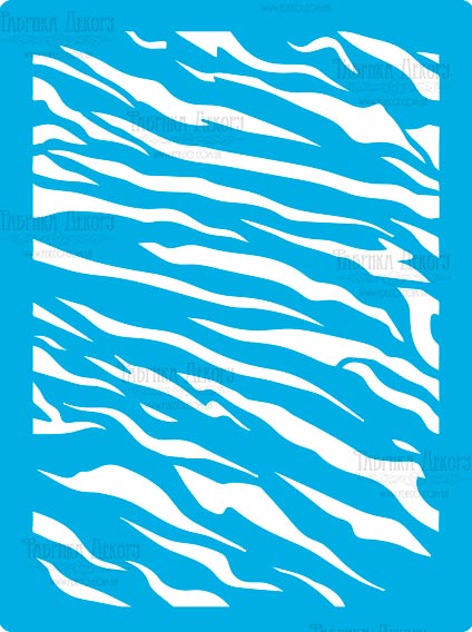 Schablone zum Basteln 15x20cm Tigerprint, #421 - Fabrika Decoru