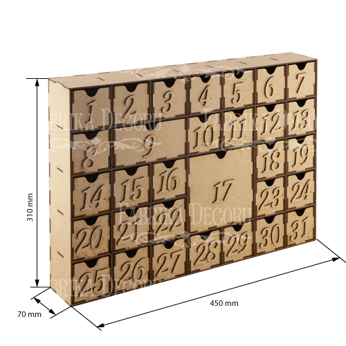 Advent calendar for 31 days, DIY kit #092 - foto 4