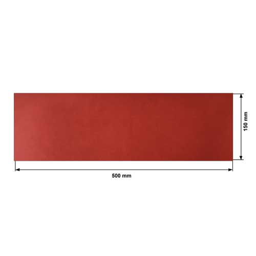 Piece of PU leather Red, size 50cm x 15cm - foto 0