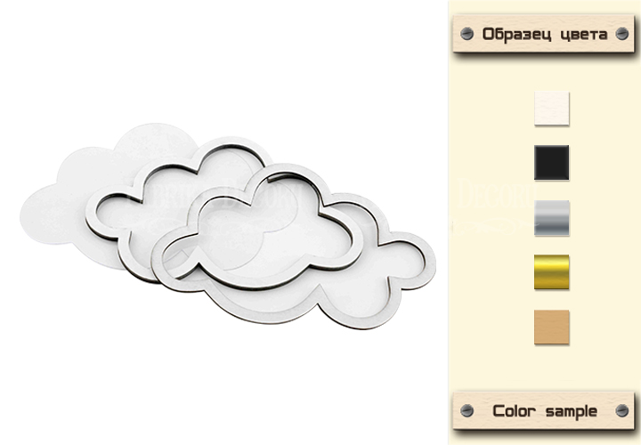 заготовка для шейкера облачко 13.5x9 см фабрика декору