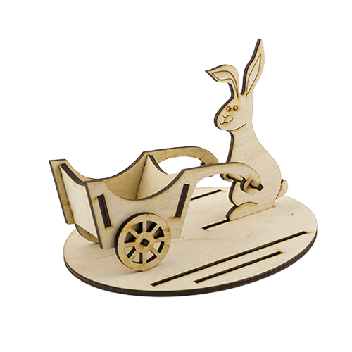 Blank for decoration "Rabbit with cart" #257 
