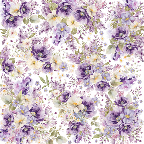 Zestaw papieru do scrapbookingu "Floral sentiments", 20cm x 20cm, 10 arkuszy - foto 10  - Fabrika Decoru