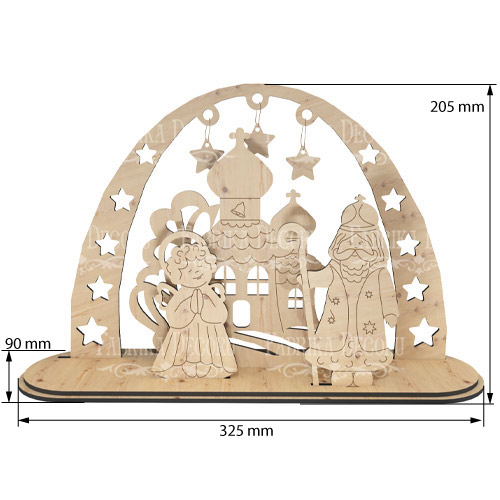 Заготовка для декорирования #347 "Святой Николай" - Фото 0