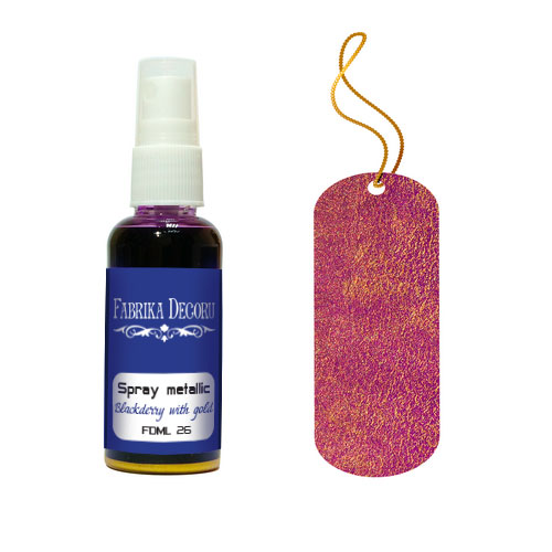 Metallic spray Blackberry with gold 50 ml