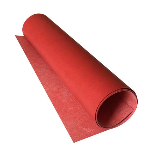 Stück PU-Leder Rot, Größe 50 cm x 15 cm - Fabrika Decoru
