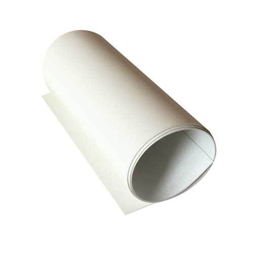 Stück PU-Leder Glänzend weiß, Größe 50 cm x 13 cm - Fabrika Decoru