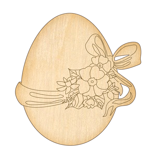 Figurka do kolorowania i ozdabiania, #163 "Jajko wielkanocne-1" - Fabrika Decoru
