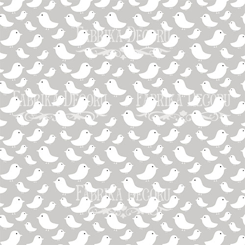 Double-sided scrapbooking paper set My tiny sparrow boy 12"x12" 10 sheets - foto 1