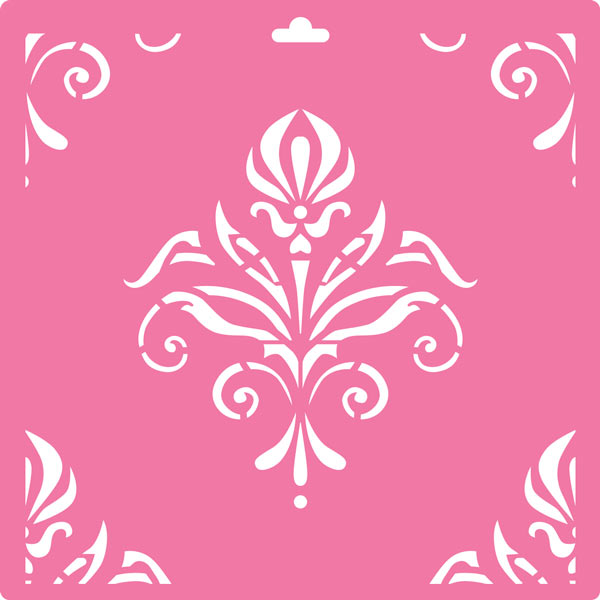 Stencil for decoration XL size (30*30cm), Royal lily #137