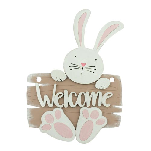 Wooden DIY coloring set, pendant plate "Welcome", #007 - foto 1