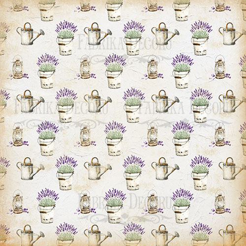 Zestaw papieru do scrapbookingu "Lawenda Prowansja" 30,5x30,5cm  - foto 3  - Fabrika Decoru