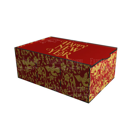 Коробка-пенал для подарункових наборів, солодощів, ялинкових прикрас, 4 комірки, DIY Набір #288 - фото 3