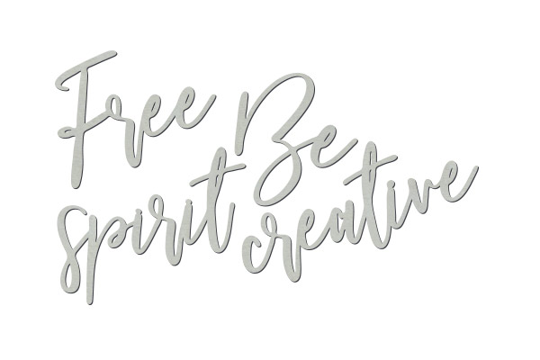 Chipboard "Free spirit, be creative" #423 - foto 0