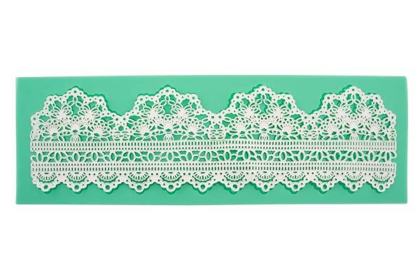 Silicone mat, Lace border #05