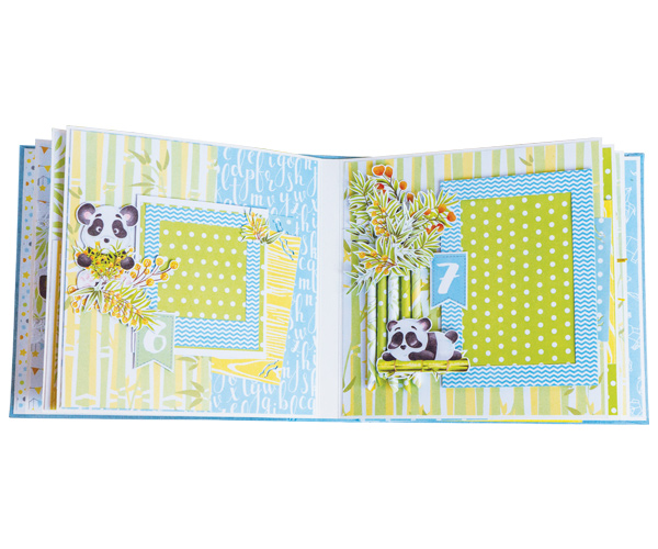 Children's photoalbum "Baby boy", 20cm x 20cm, DIY creative kit #01 - foto 7