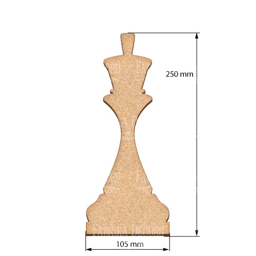  Art board King chess piece 10,5х25 cm - foto 0