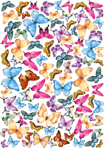 overlay "butterflies 3d" 21х29,7 сm overlay "butterflies 3d" 21х29,7 сm