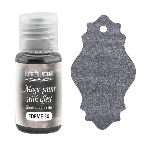 Sucha farba Magic paint z efektem Migotanie grafitu, 15 ml - Fabrika Decoru