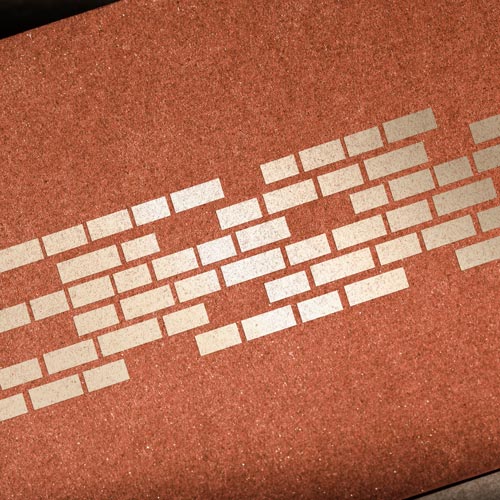 Stencil for crafts 8x27cm "Bricks large" #007 - foto 0