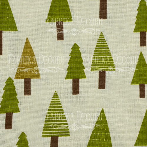 Fabric cut piece 35X75 Children\'s Christmas tree