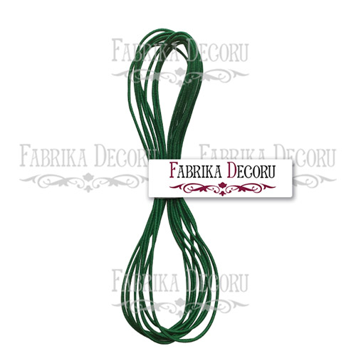 Elastyczny sznurek okrągły, kolor zielony - Fabrika Decoru