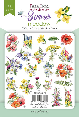 Набір висічок, колекція Summer meadow, 58 шт - фото 0