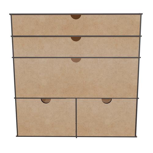 DIY Furniture organizer for stationery, art, sewing supplies, etc. 365mm x 365mm x 385mm, kit #04 - foto 3