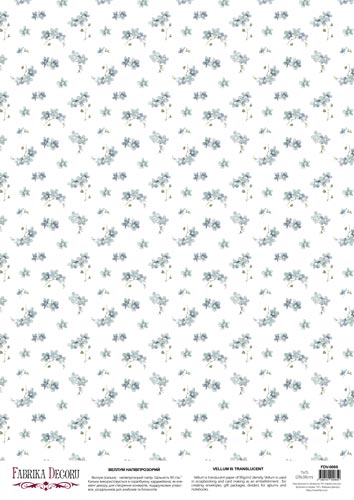 deco vellum colored sheet forget-me-not, a3 (11,7" х 16,5")